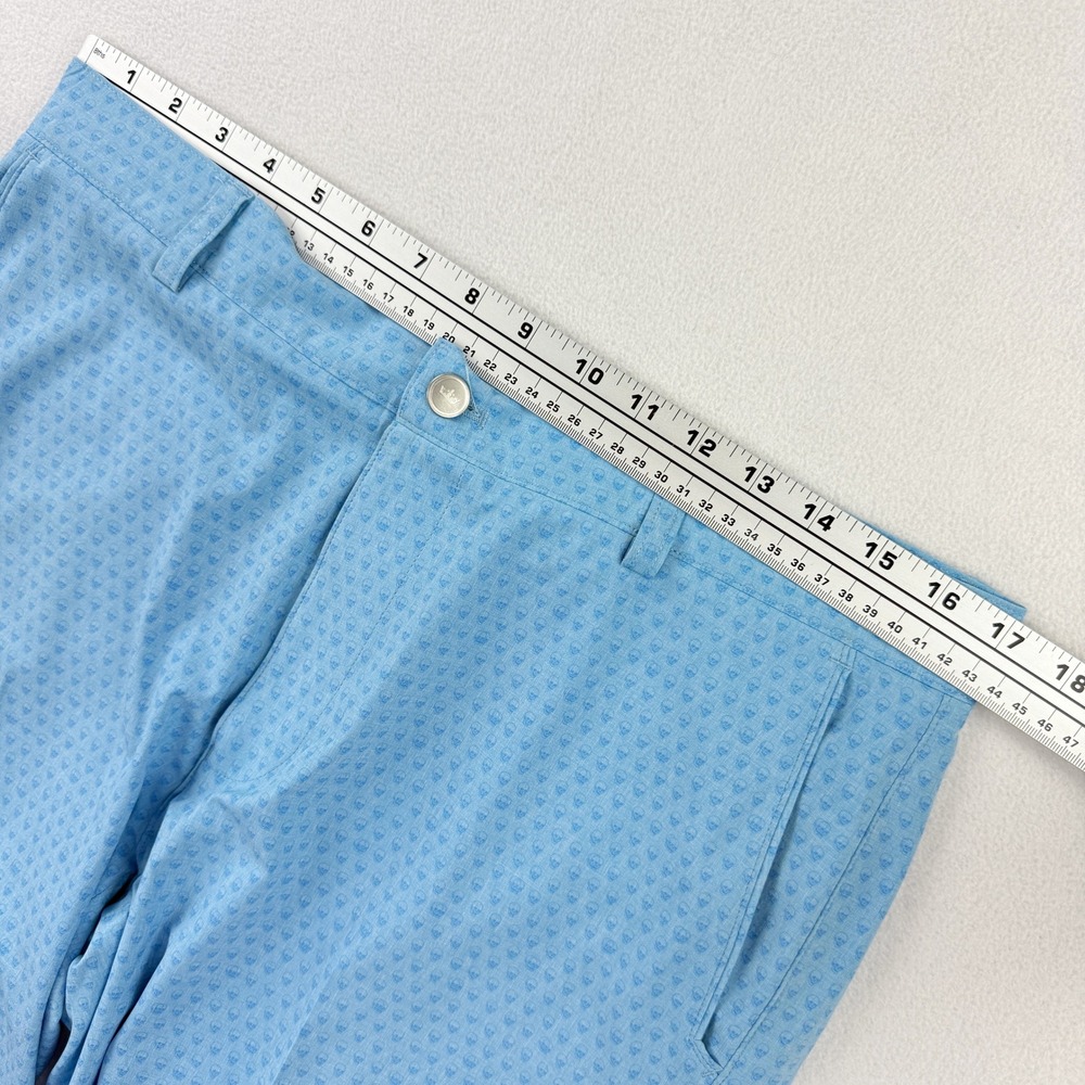 Peter Millar Sky Blue Patterned Hybrid Shorts - Picture 6 of 6